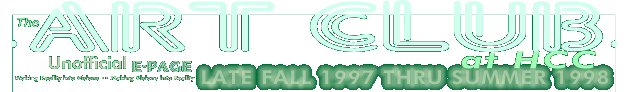 Art Club: Fall 1997 thru Summer 1998 Minutes