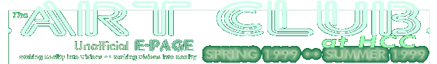Art Club Spring & Summer 1999 Minutes