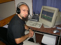Dejan and the computer at work