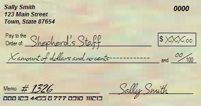 correctly written check