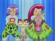 James, Cacnea, Meowth, Jesse, & Dustox