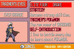 Trainer's Eyes  -  featuring Drake of the Elite Four