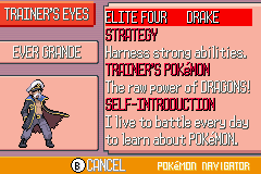 Trainer's Eyes&nbsp; -&nbsp; featuring Drake of the Elite Four