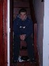 for some people's info, sam is sitting on stairs here!