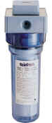 FC150 water filter w CF1 cartridge. This is a very effective filter for whole house water filtration. This will extend the life of water pipes (prevention of plaque buildup) as well as extend the life of faucet/tap seats/rubbers. More imortantly, YOU get cleaner water to drink. Additionally, by using a CHARCOAL CANISTER type filter element at the kitchen sink (see our countertop filters), significant chlorine reduction as well as odour reduction is achieved. Chlorine reduction may also be very good for the body. As well, soap lathers better, and one can save on laundry detergent over the years. It all adds up to great savings, great value, and better drinking water. I recommend this filter for every household.