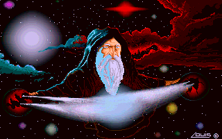 Magician, medieval, universe, stretching light.