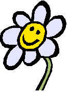 Daisy flower, smiley face.