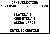 Game Setup screen