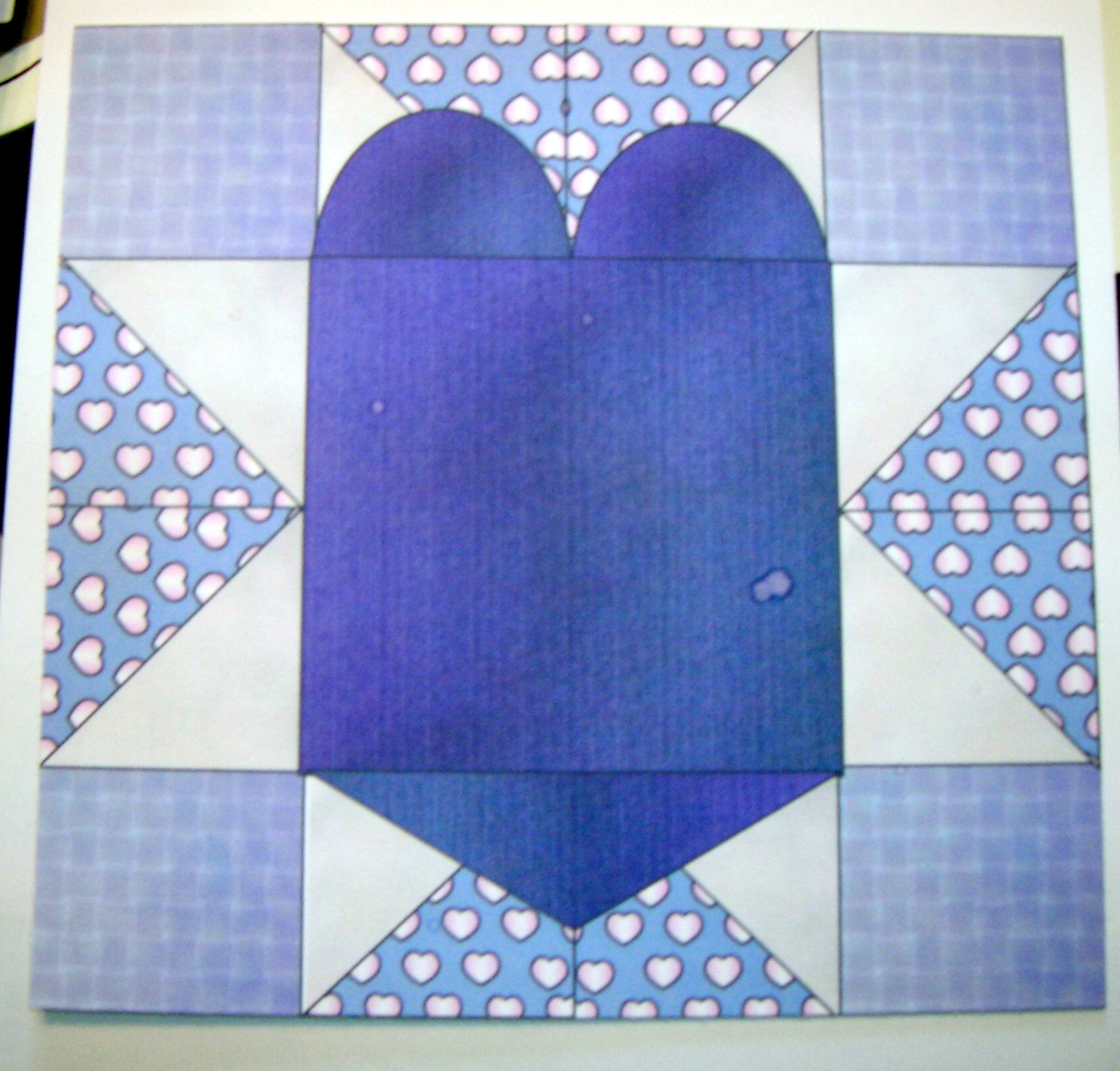 View Sample of Heart Quilt Mat