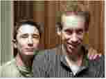 Dominic Keating posing with Robert M. Conrad, producer of Heartbreak Cafe.
