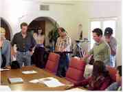 As you can see, Dominic has a full cast and crew under his wing.