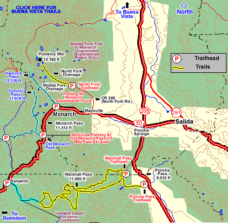 grooming and trail map for heart of the rockies snowmobile club