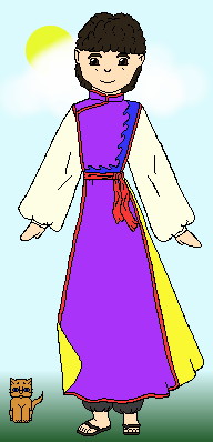 Hollis in Shynian clothes