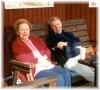 Rob and Val "chilling out"