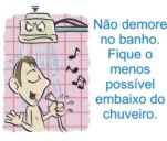 Veja como o chuveiro olha feio para voc&ecirc;, quando demora no banho ou quando desafina