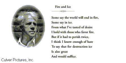 Poesia Fire and Ice com Foto