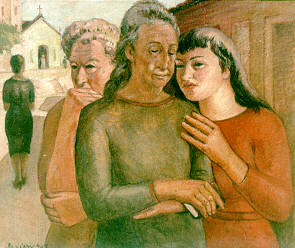 &Oacute;leo sobre tela de Guido Viaro - As Fofoqueiras 1943