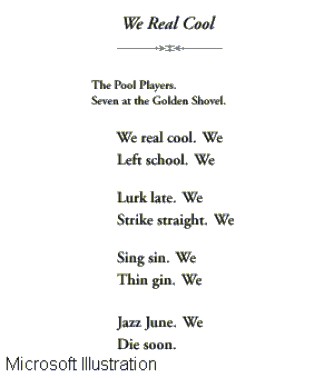 Poesia We Real Cool