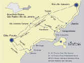 Mapa para se chegar &agrave; Ilha Bela em S&atilde;o Paulo - Litoral Norte