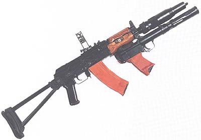 My AK-47 With Silencer And Grenade Launcher