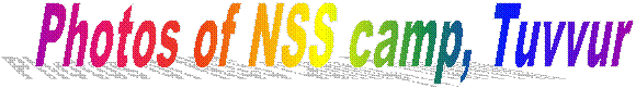 Photos of NSS camp, Tuvvur