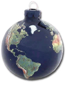 Globe Christmas ornaments