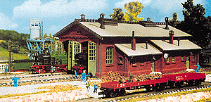Two-stall engine house
