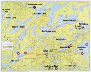 F-10 Boundary Waters Canoe Area map