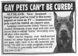 Gay Pets Can't Be Cured!