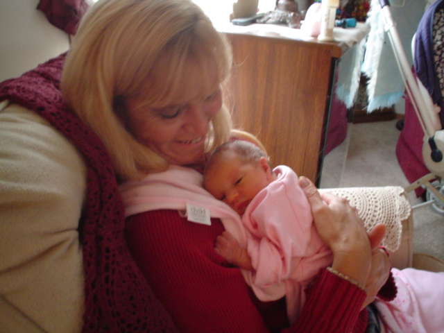 Cuddle time with Gramdma.....