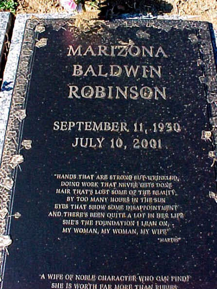 Marizona's Grave