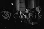 Linda doing the "Wings" sign after seeing Paul in the Japanese jail, 1980