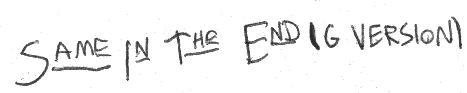 �Same In The End (G-Rated Version)�