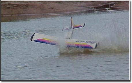 Bernie Collins " trips up " on take off