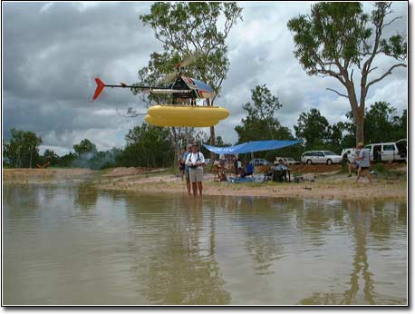 Close hover near the photographer