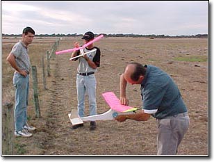 Ben, Matt and Steve free flight