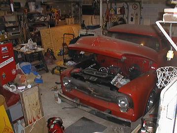 Truck with garage