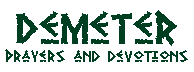 Demeter:  Prayers and Devotions
