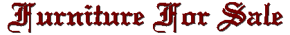 Furniture for sale graphic