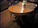 Round Oak Table W/3 Leaves
