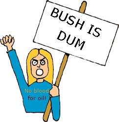 CUNTinue Protesting, Idiot