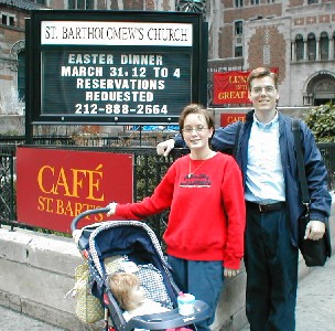The family in NYC on Easter 2002