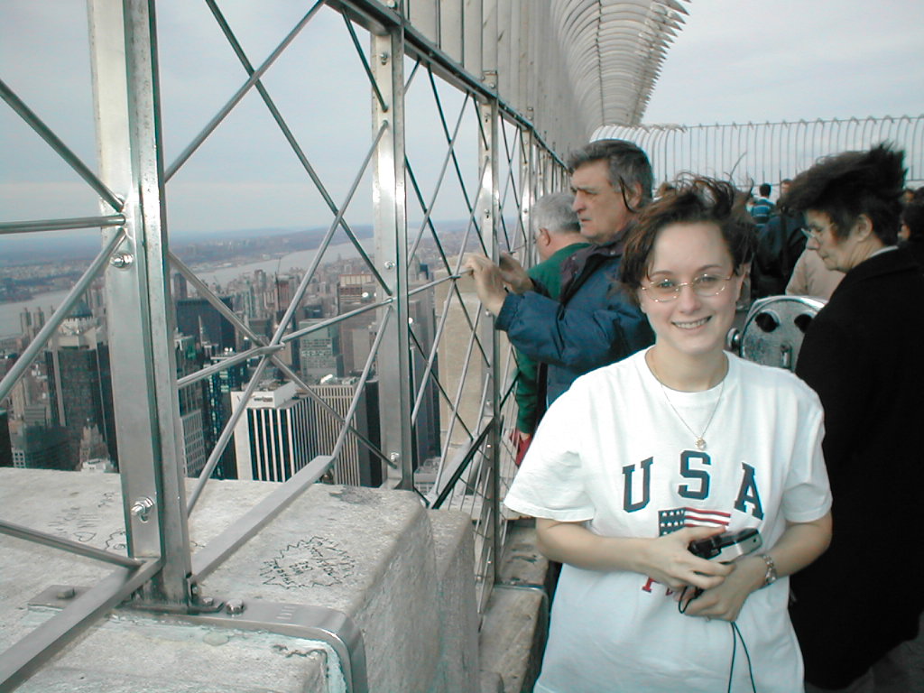 Stephanie at the Empire State Building