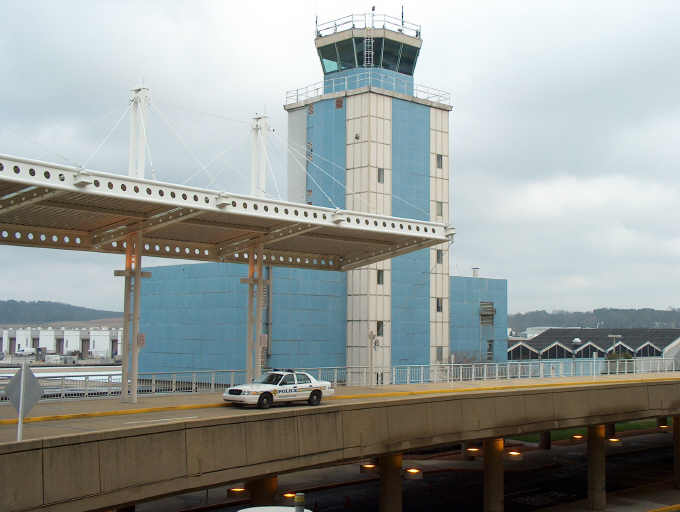 old air traffic control tower at the BIR