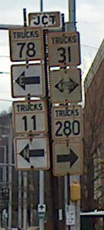 unique route signage in the Magic City