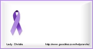 Calling card for pancreas cancer awareness