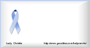 Calling card for prostate cancer awareness