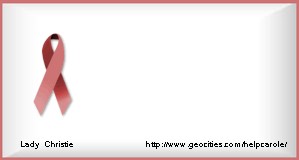 Calling card for multiple myeloma cancer awareness