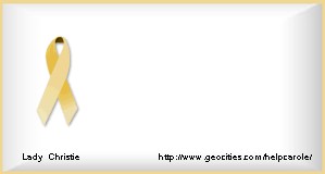 Calling card for childhood cancer awareness