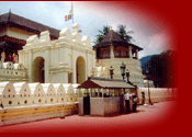Dalada Maligawa (Temple of Toot), Kandy, Sri Lanka. The most spiritual temple of the Sri Lankan Buddish society.